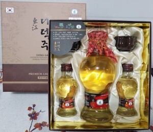 동강 더덕주9호 선물세트 500ml(20%)*1병+100ml(20%)*2병 잔2.1세트