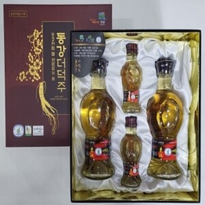 [특가세일]동강 더덕주5호 선물세트 500ml(20%)*2병+100ml(20%)*2병